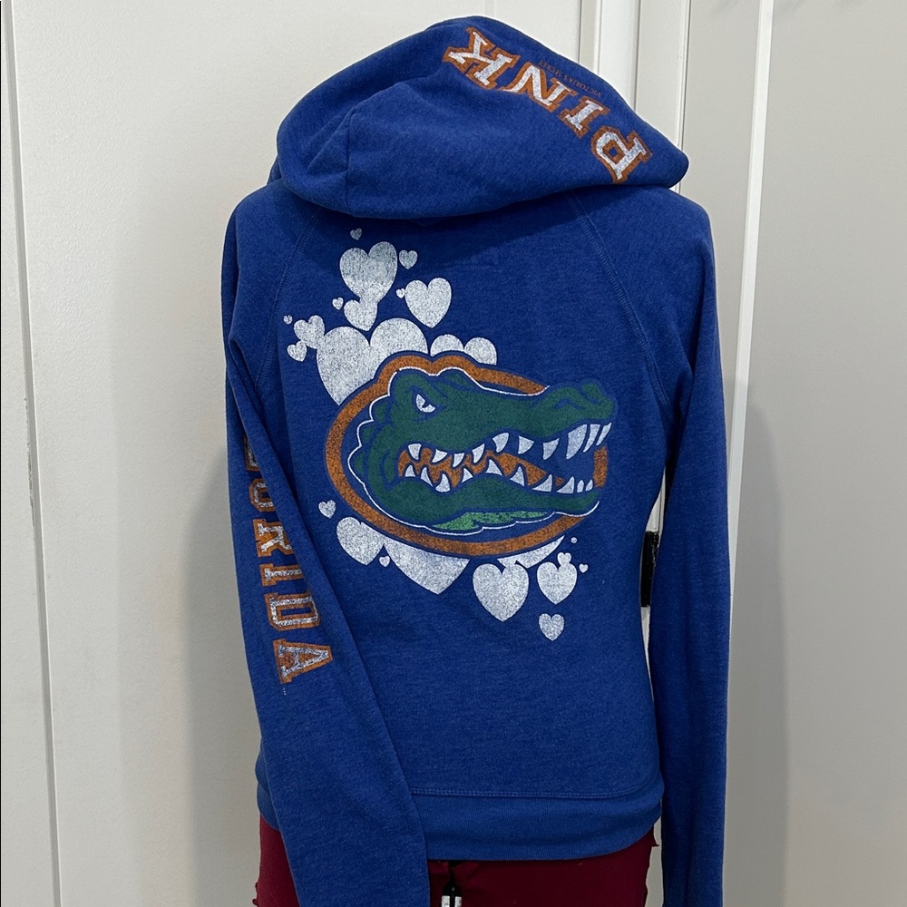 RARE Victoriaβs Secret PINK X 5th & Ocean Florida Gators Full Zip Hooded Jacket
